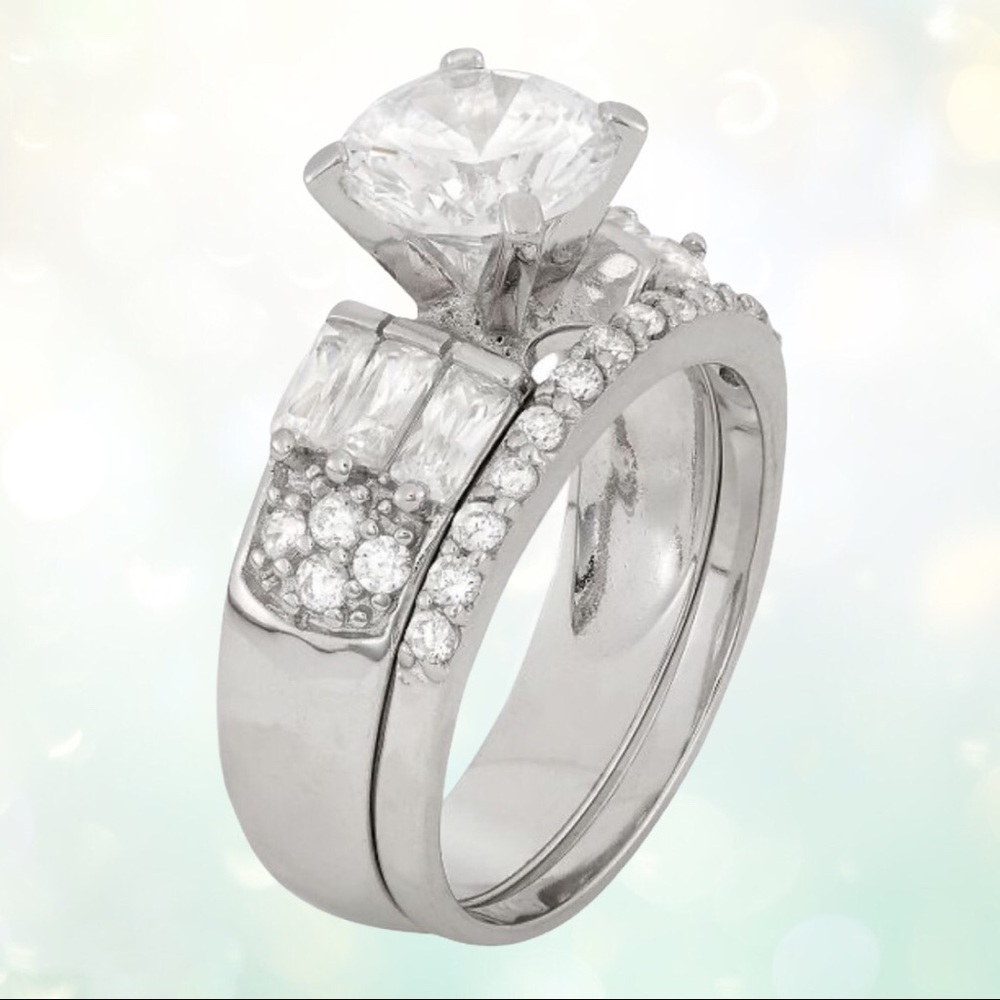 3.22 C.T T.W. Cubic Zirconia Engagement Ring Sz 6